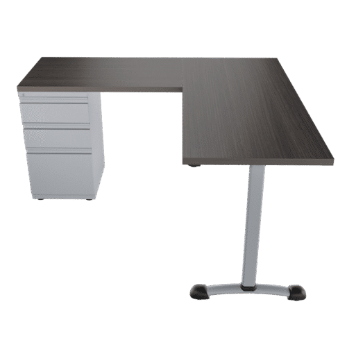 Escritorio en L – Italia – grey oak – gris mate V2