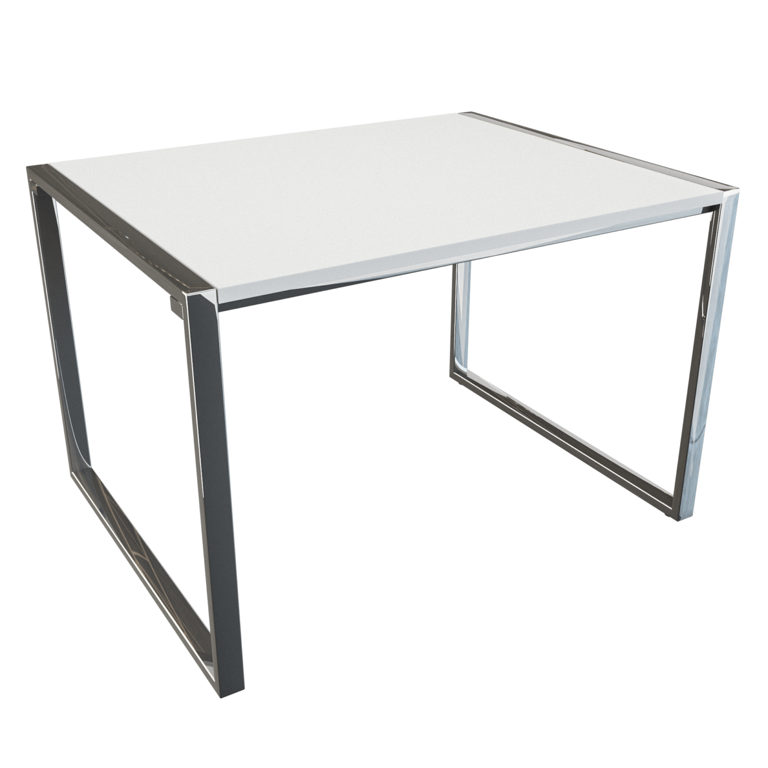 Mesa Charly – Blanco – Chrome
