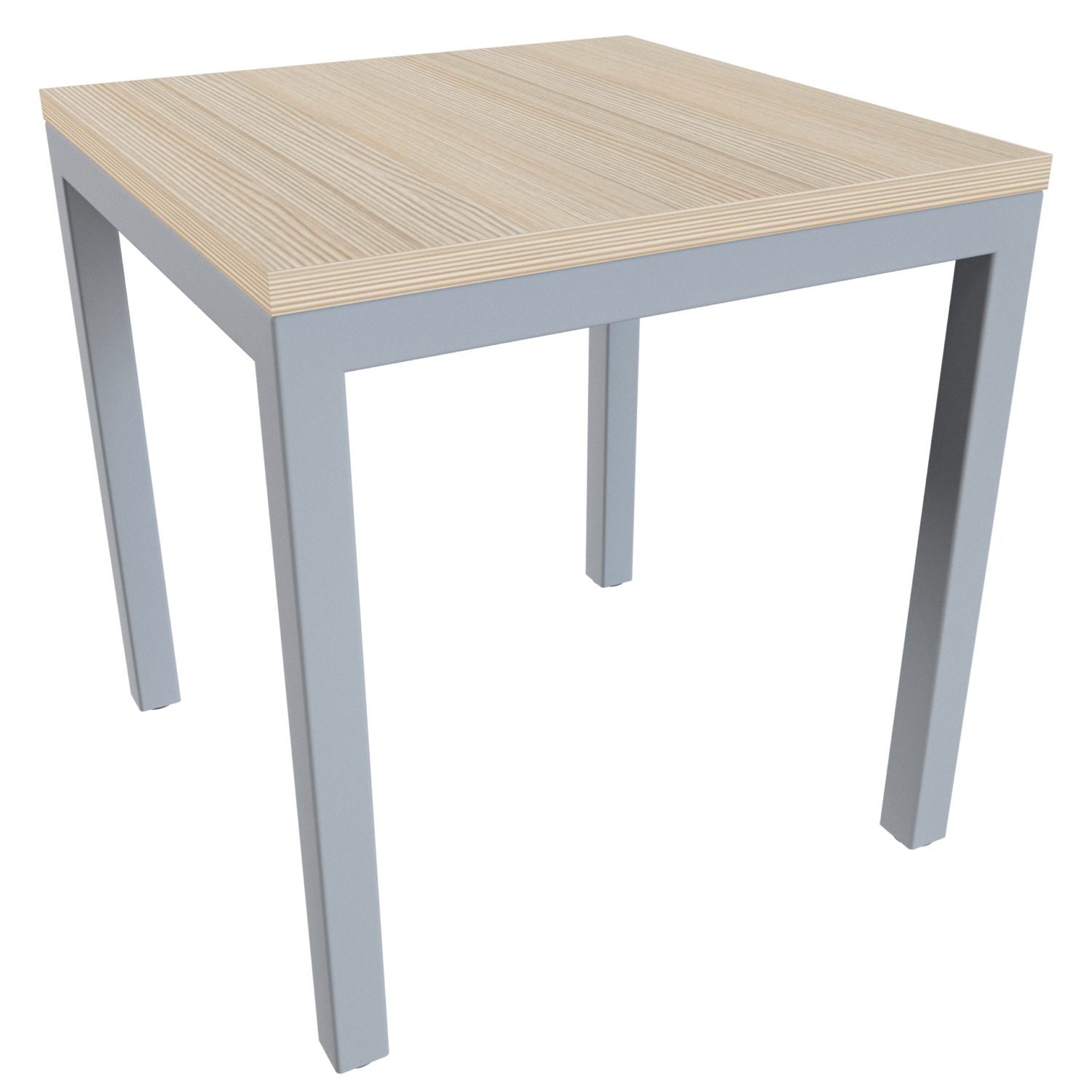 Mesa country – acero inoxidable – larice 3d