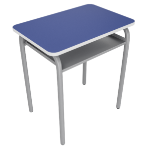 Pupitre rectangular unipersonal superficie en madera