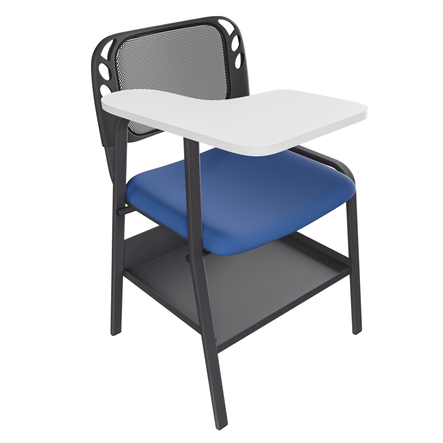 Silla escolar Iso Malla – Azul – Negro mate