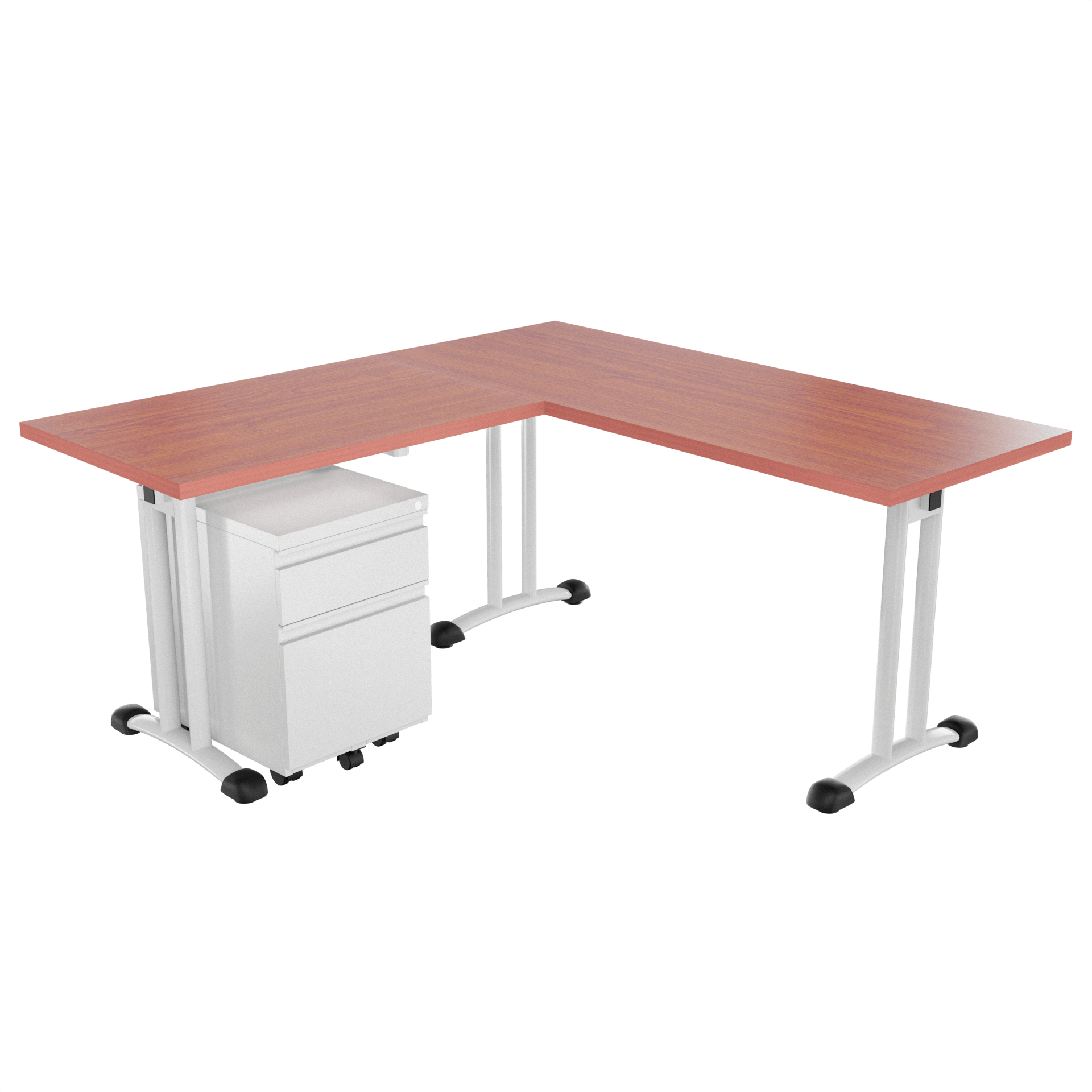 Escritorio Royal en L con archivador 1X1