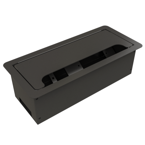 Grommet 1 tomacorriente + 1 toma de datos