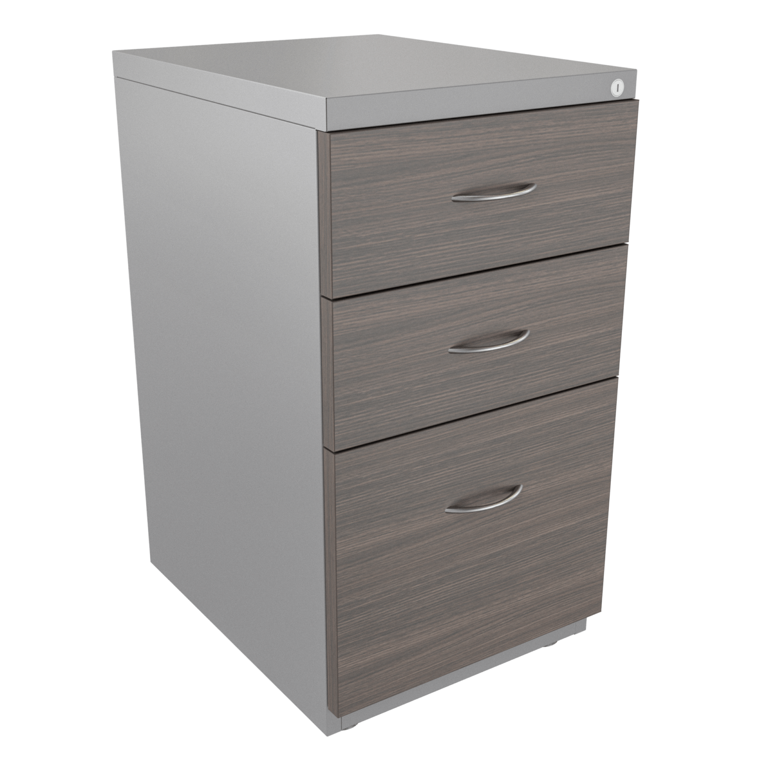 Archivador 2X1 FM – grey oak . gris brillante