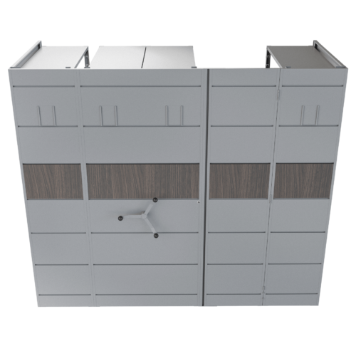 Archivador rodante mecanico – Gris brillante – Grey Oak V2