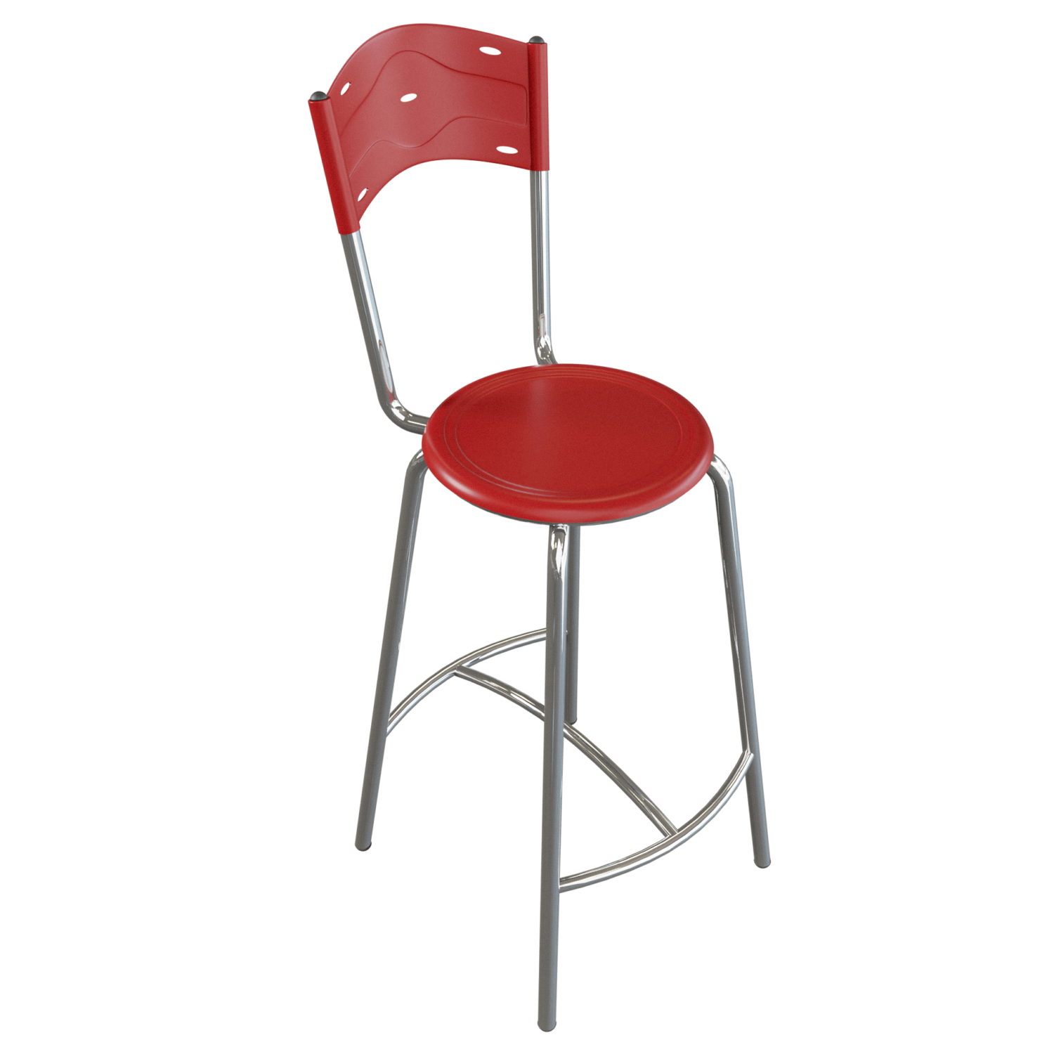 Butaco Karla – Rojo – cromo