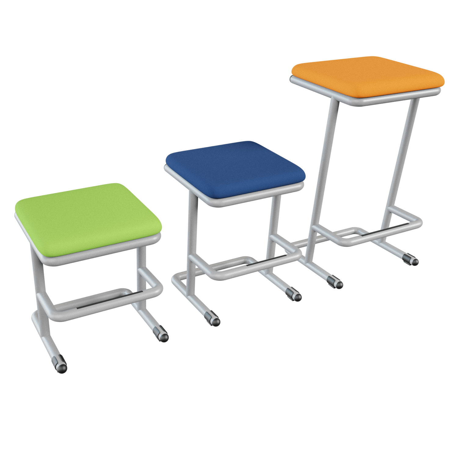 Butaco Nivel gris brillante