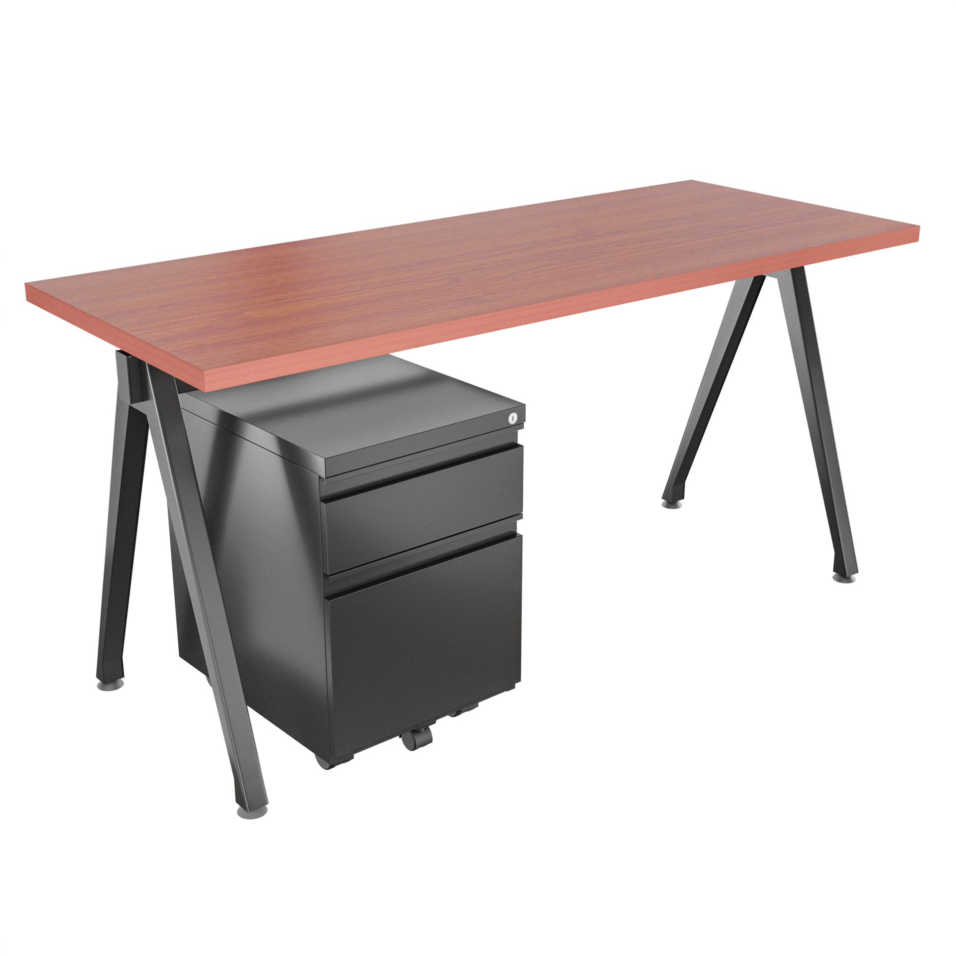 Escritorio Delta recto con archivador 1X1