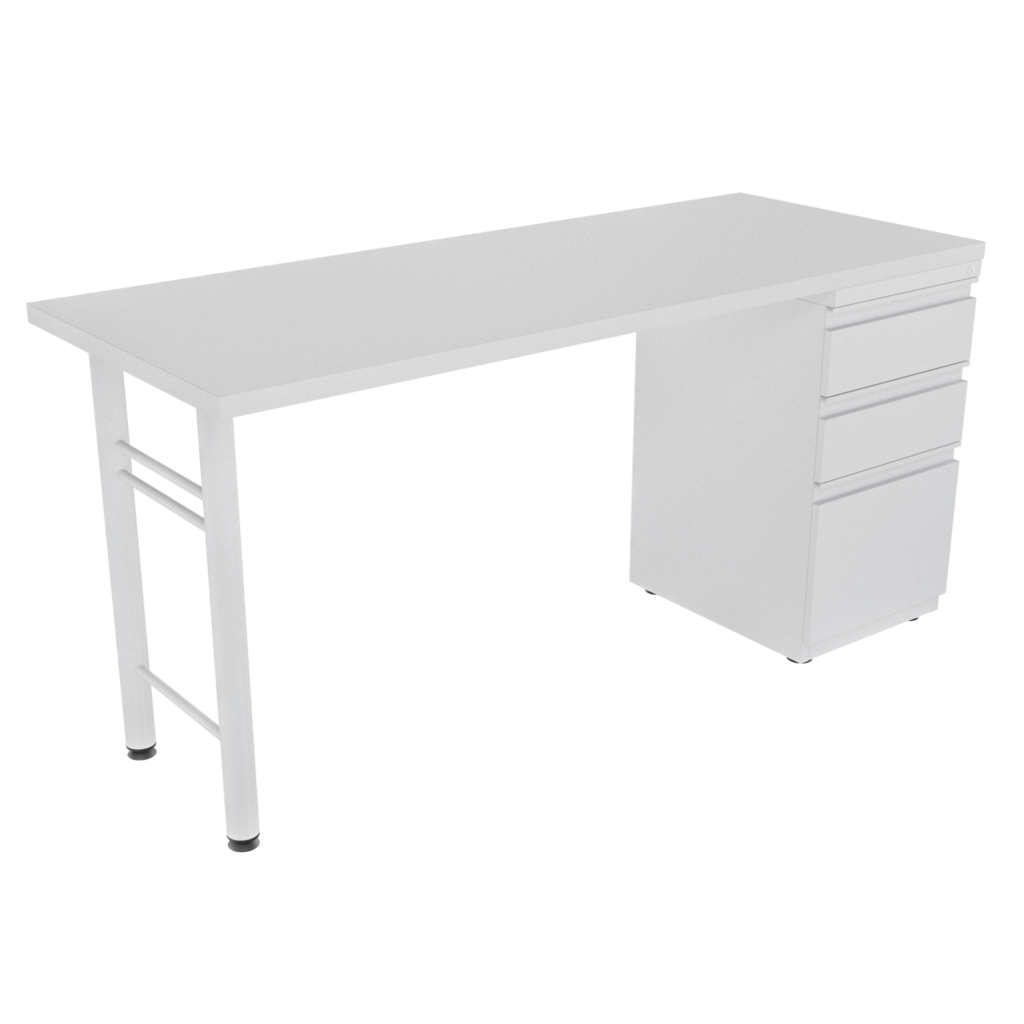 Escritorio base H 1.9 recto con archivador 2X1