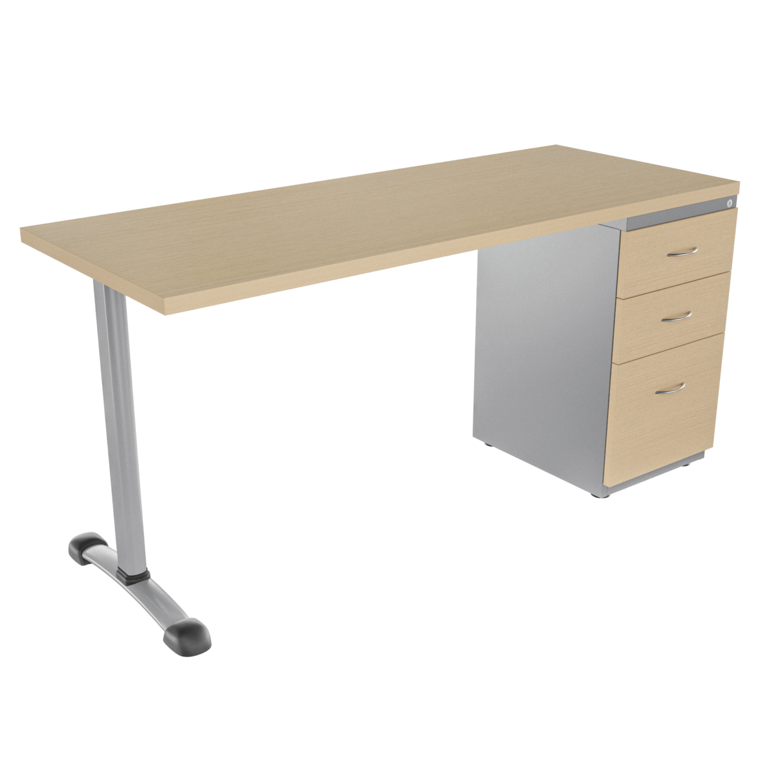 Escritorio Recto Italia FM – Alpi claro – gris tornado