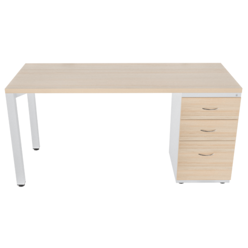 Escritorio Recto Pikazzo Abierta FM – Larice – blanco V2