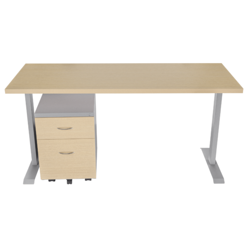 Escritorio Recto Platino FM – Alpi claro – gris tornado V2