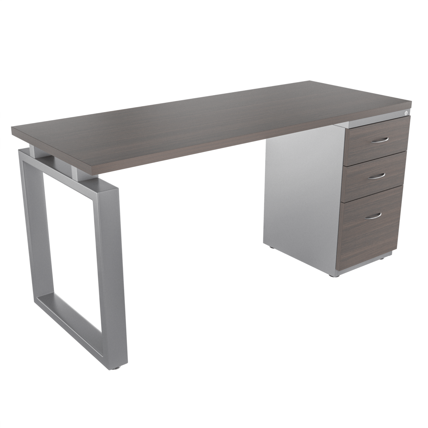 Escritorio Recto Qbexl FM – Grey oak – Gris tornado