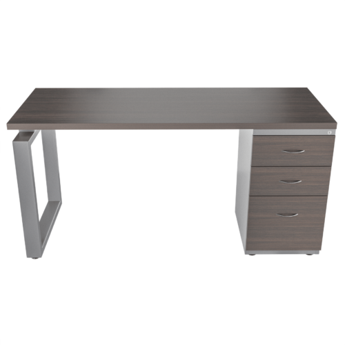 Escritorio Recto Qbexl FM – Grey oak – Gris tornado V2