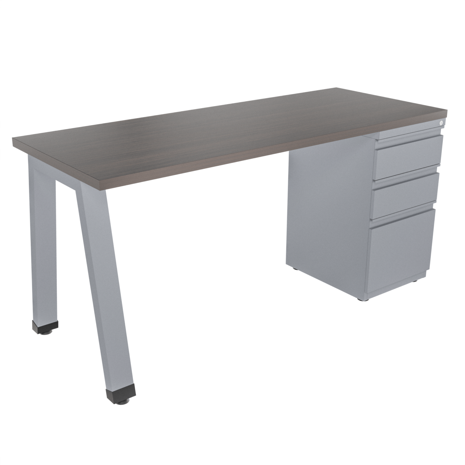 Escritorio Recto Vega – Grey Oak . gris mate