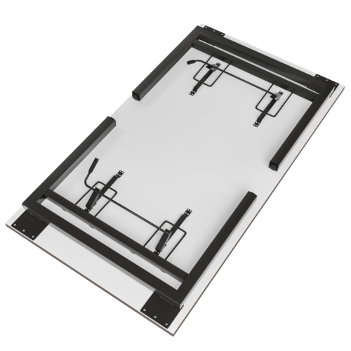 Mesa de juntas Pegable Pikazzo Abierta – Cerezo – Blanco V2