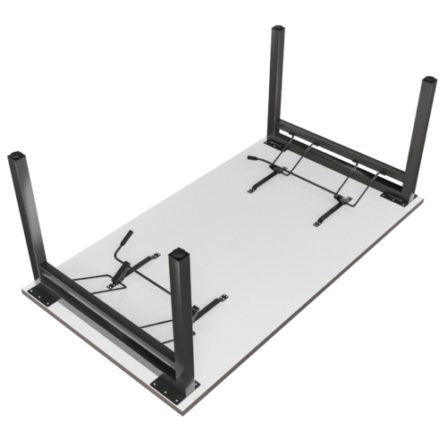 Mesa de juntas Pegable Pikazzo Abierta – Cerezo – Blanco V3