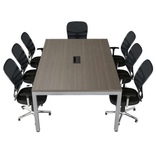 Mesa de juntas Pikkazo Abierta – gris brillante V4