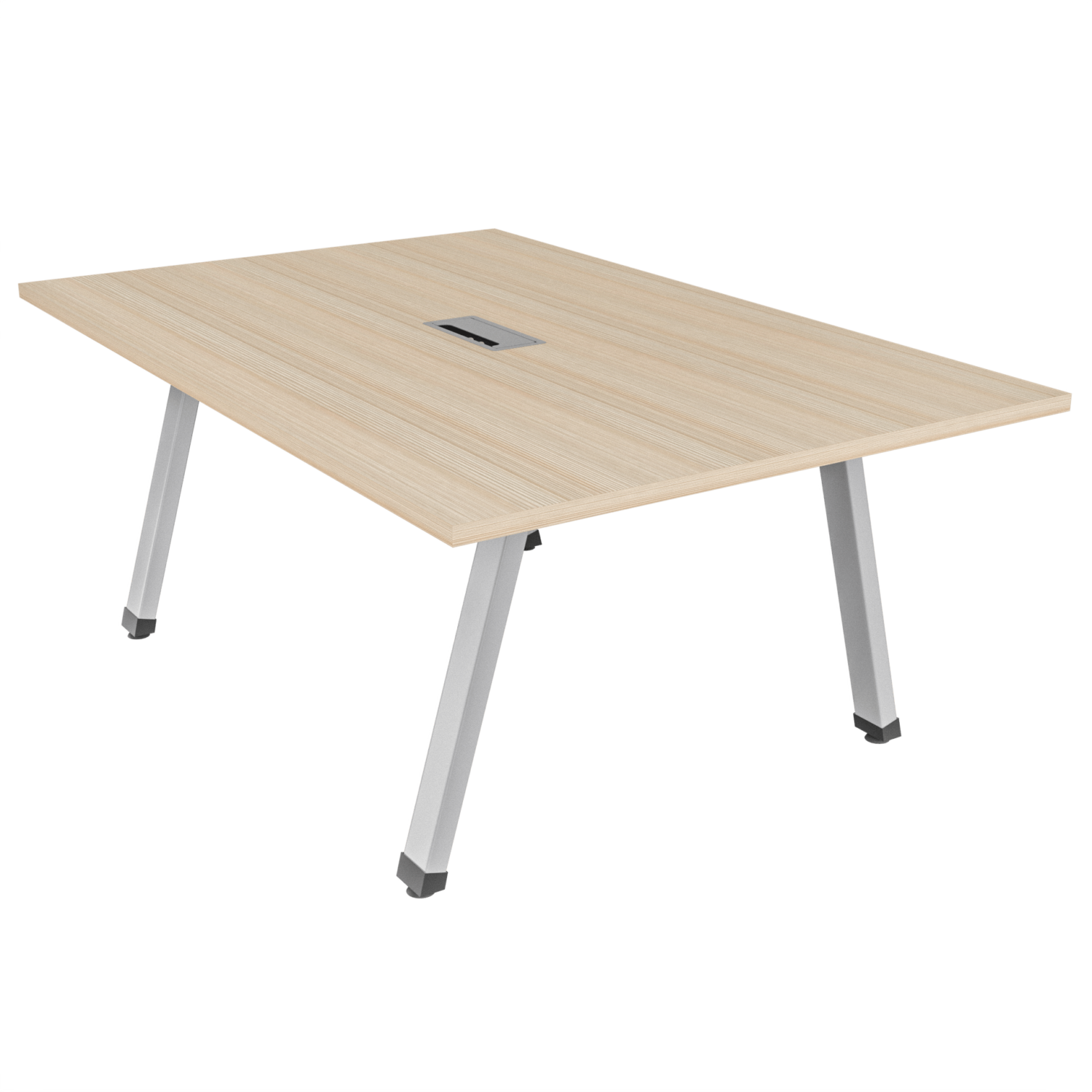 Mesa de juntas Vega – Larice – gris brillante