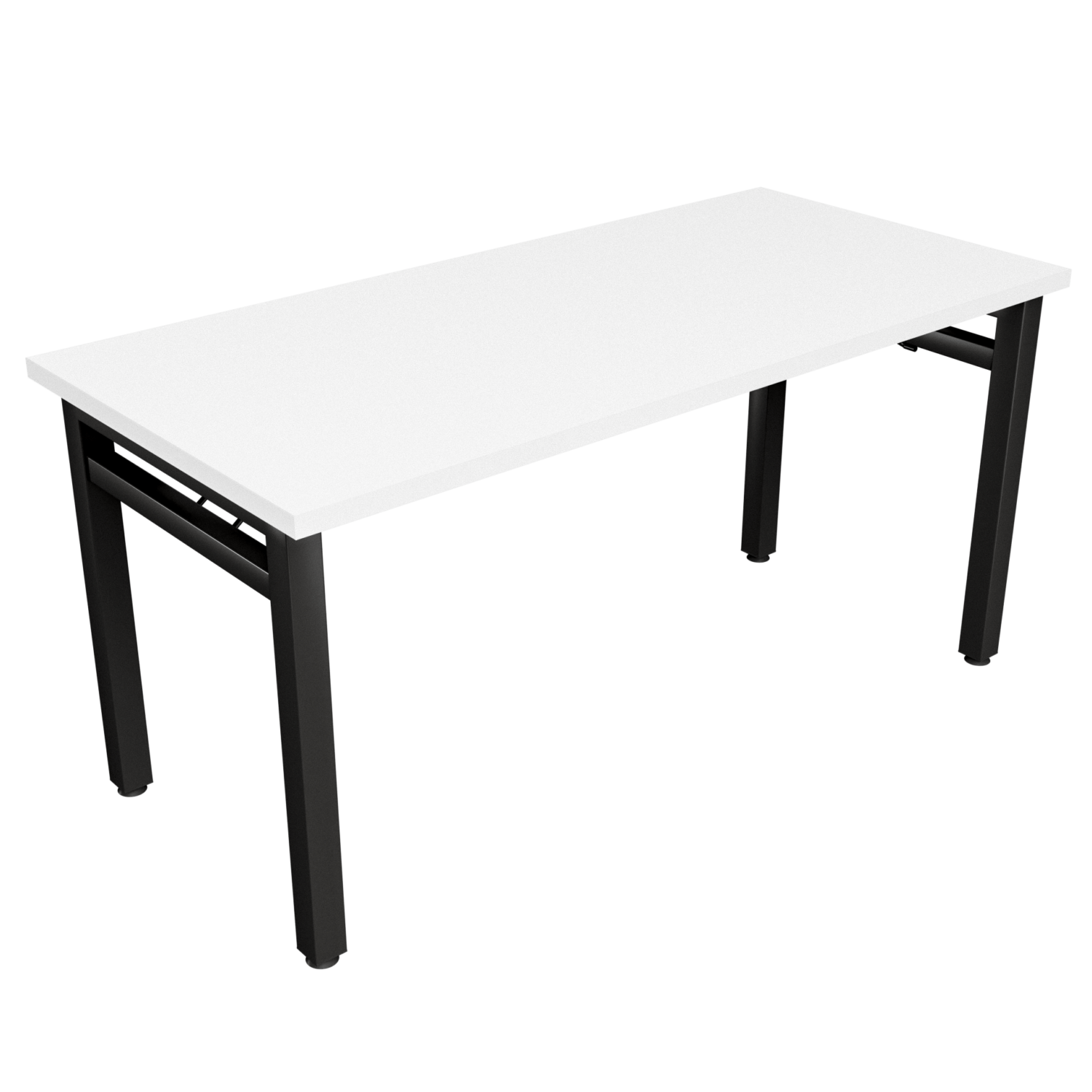 Mesa plegable Pikkazo- blanco – negro brillante