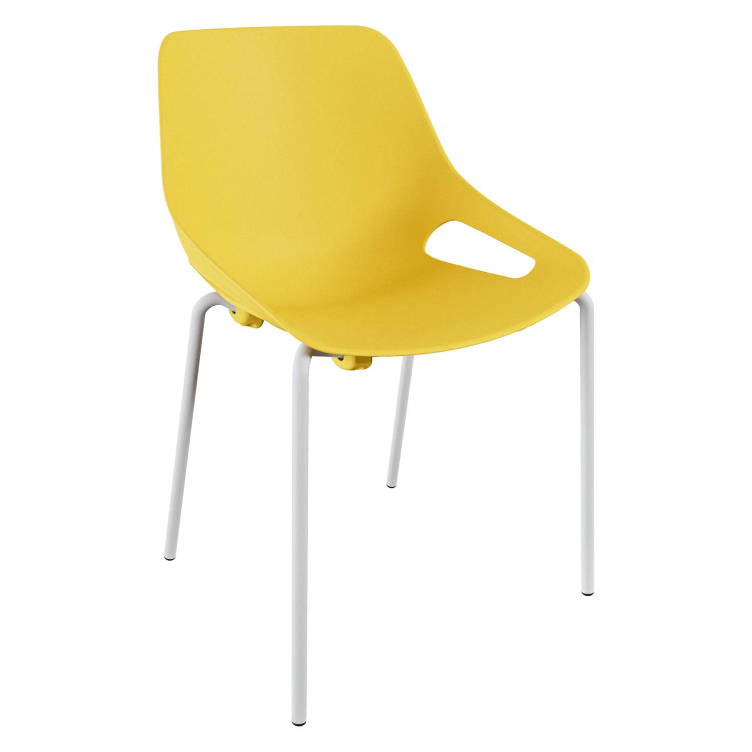 Silla Q5 – amarillo – blanco