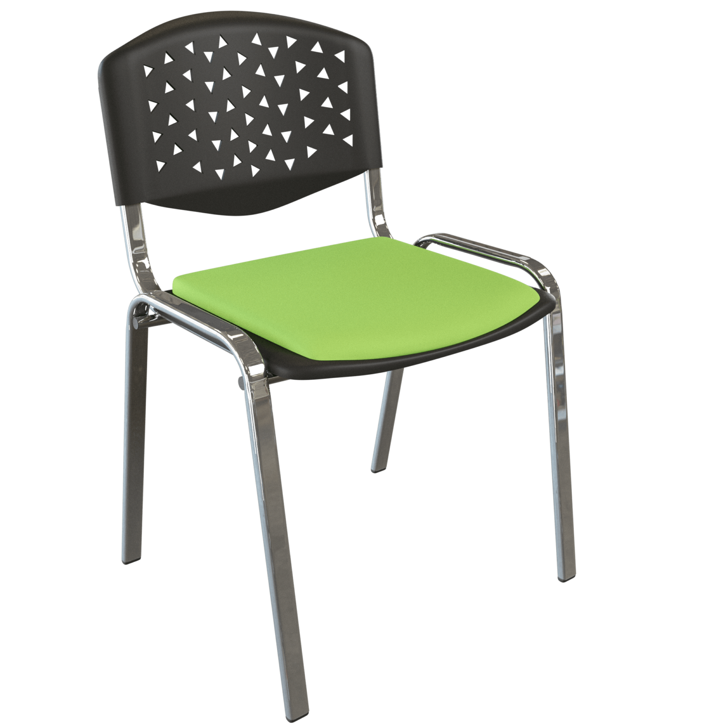 Silla prisma con prana – verde – cromo