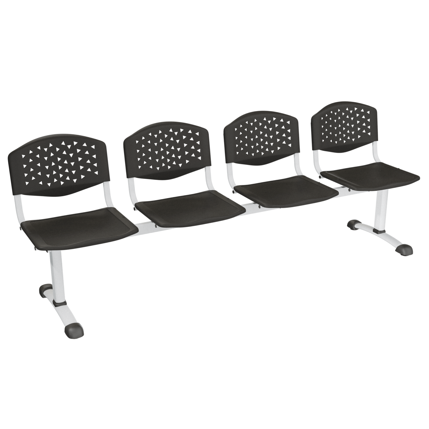 Tandem Prisma 4 puestos – negro – blanco