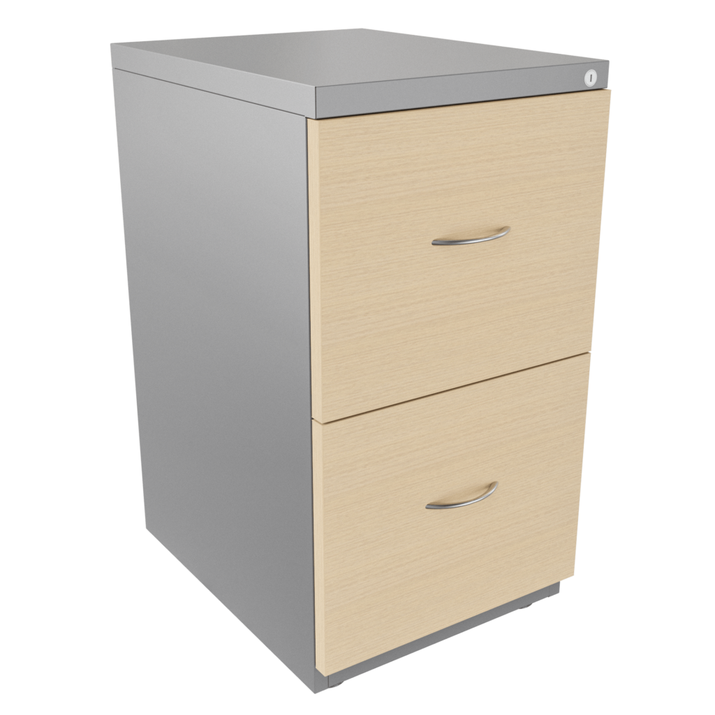 Archivador metálico 2X2 frente madera