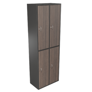 Casillero cuatro puestos puertas en madera