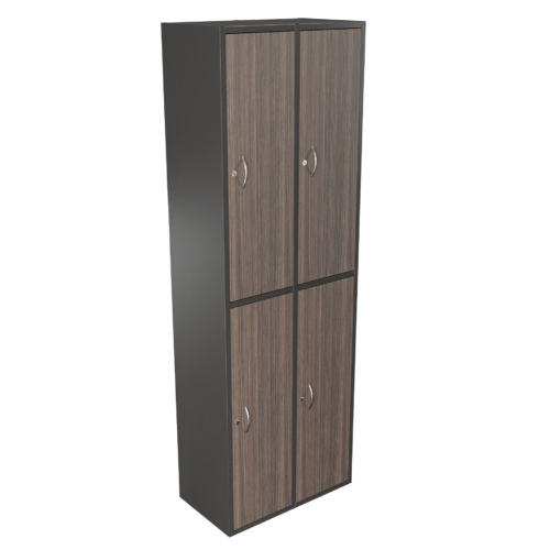 Casillero cuatro puestos puertas en madera