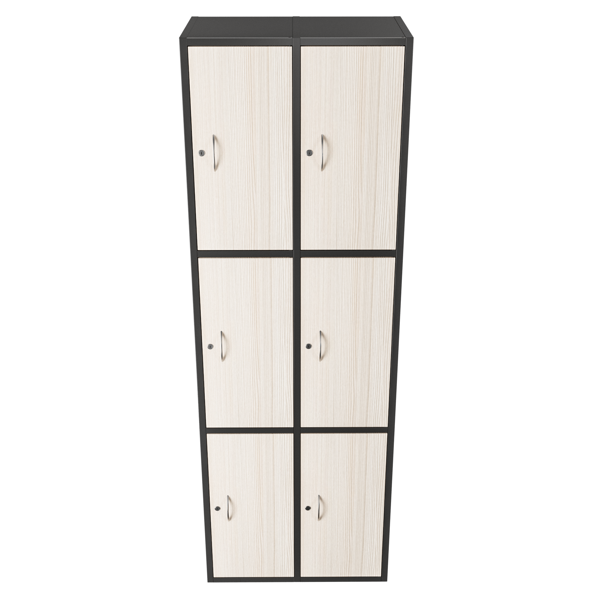 Casillero seis puestos puertas en madera - Image 2