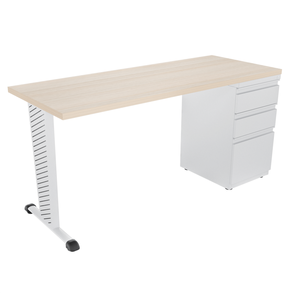 Escritorio recto Tower con archivador 2X1