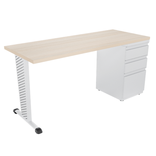 Escritorio recto Tower con archivador 2X1