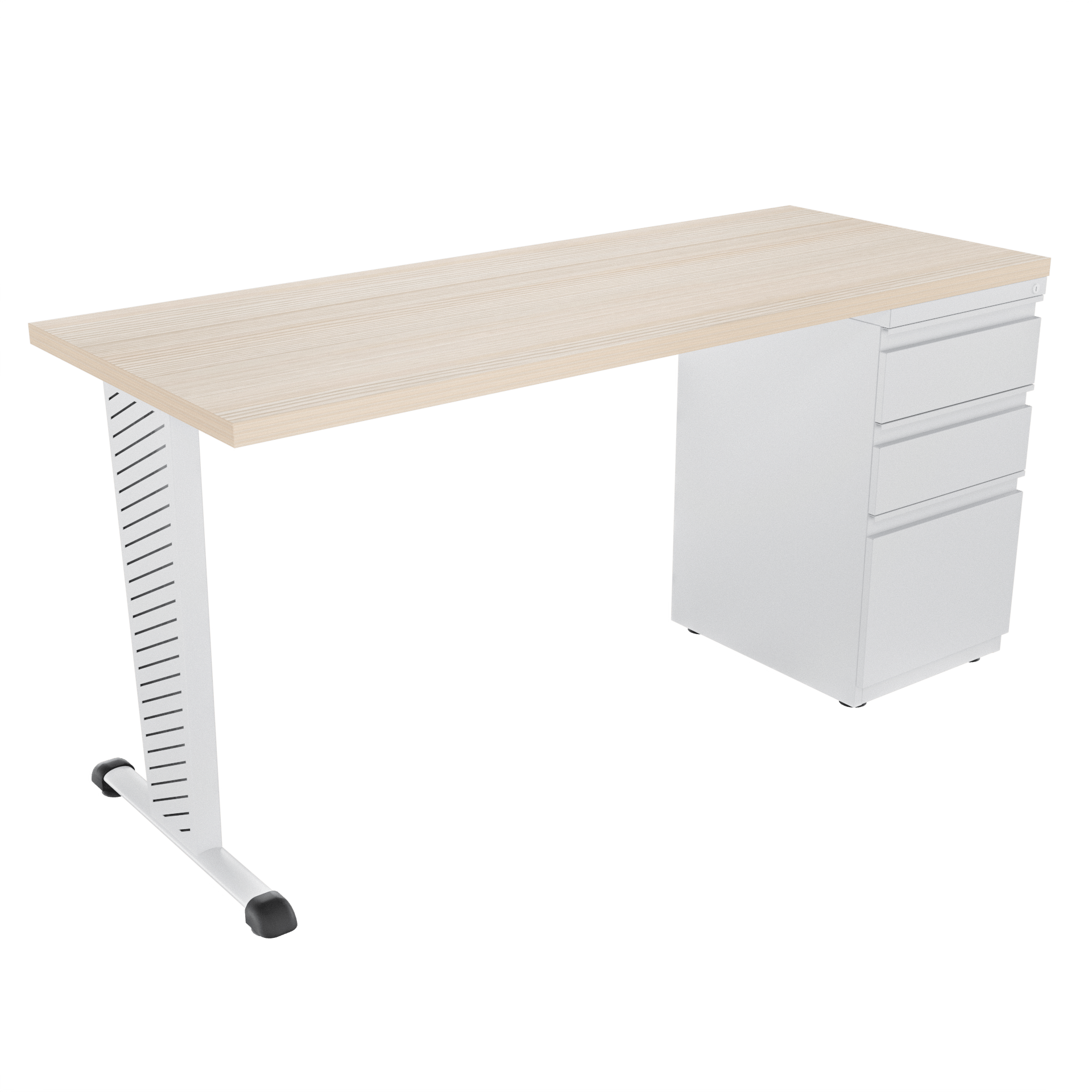 Escritorio recto Tower con archivador 2X1