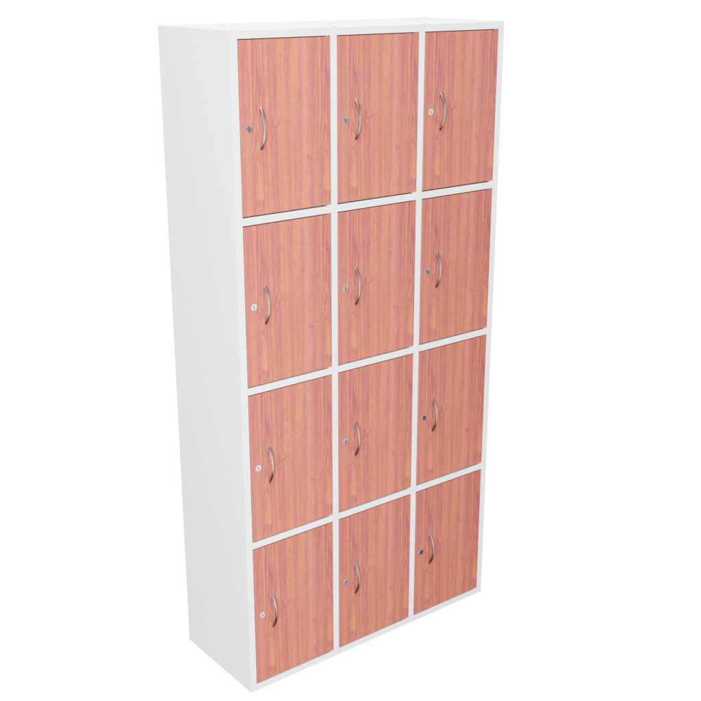 Casillero doce puestos puertas en madera