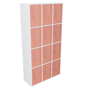 Casillero doce puestos puertas en madera