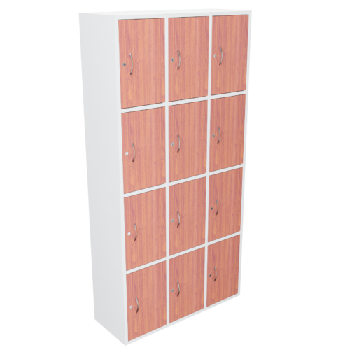 Casillero doce puestos puertas en madera