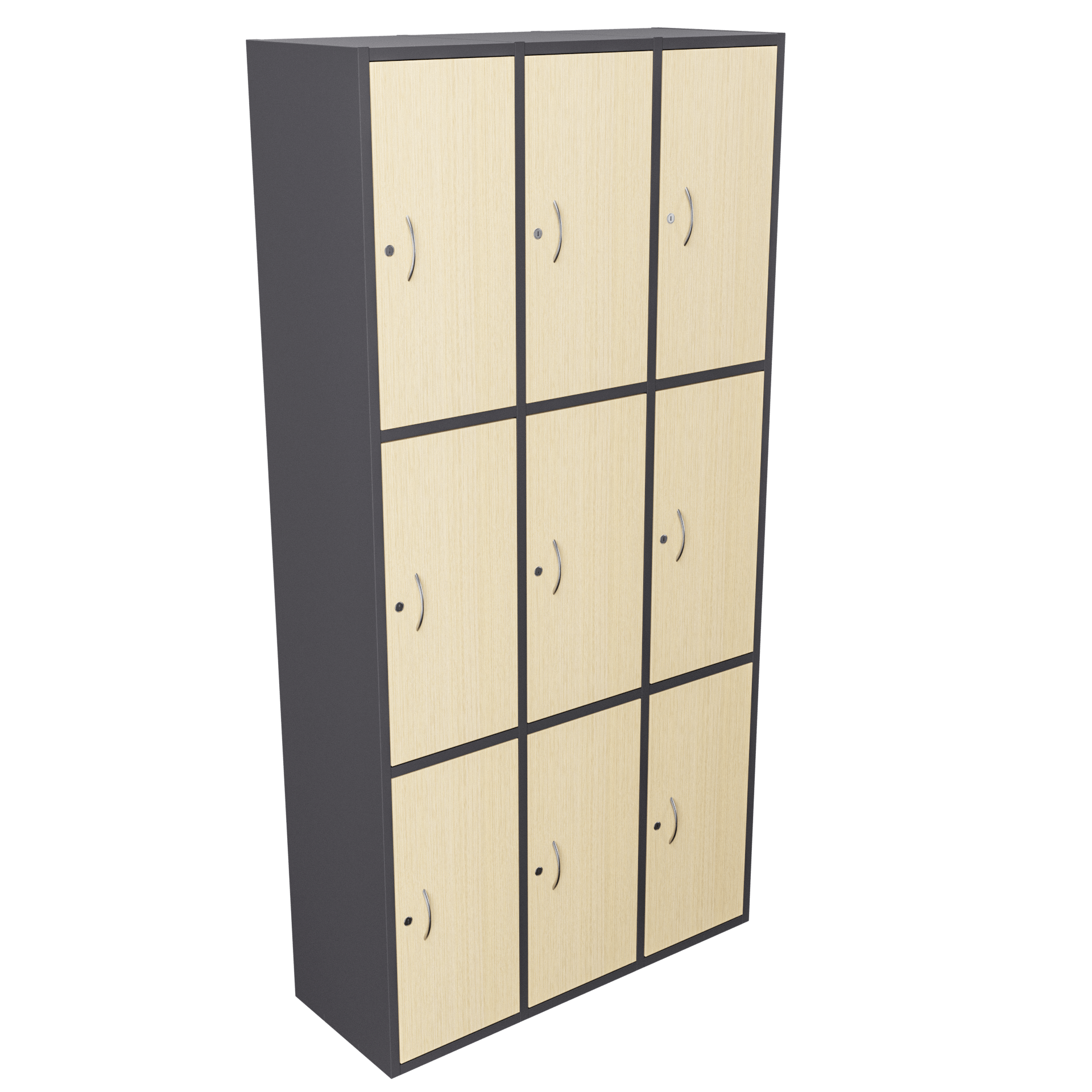 Casillero Nueve puestos puertas en madera