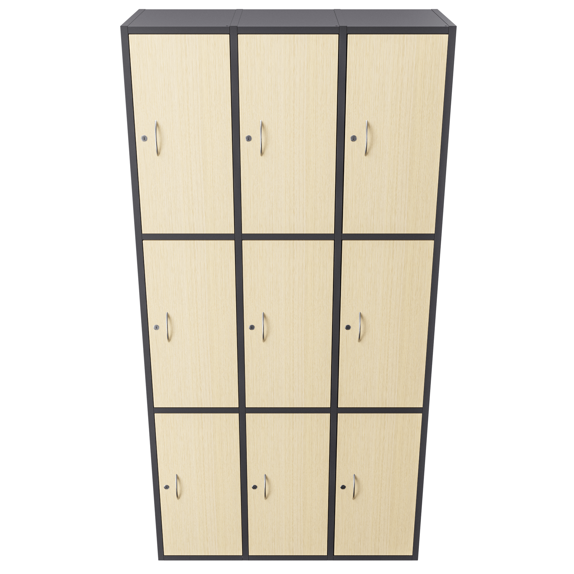 Casillero Nueve puestos puertas en madera - Image 2