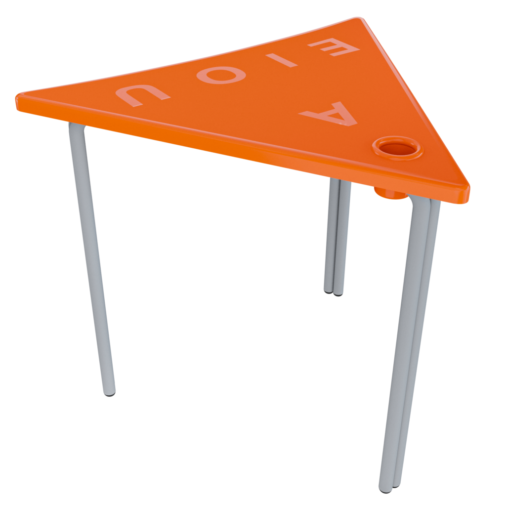 Mesa Preescolar triangular plástica