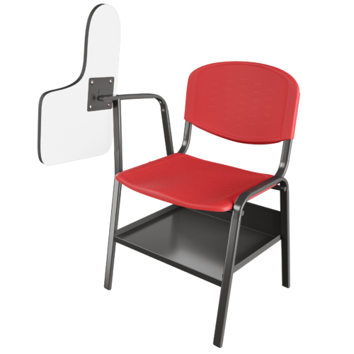 Silla escolar Novaiso – Rojo – Negro brillante V4
