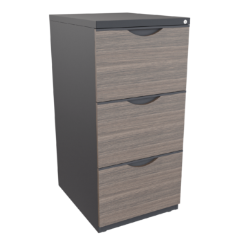 Archivador 4 alturas – Negro mate – Grey Oak