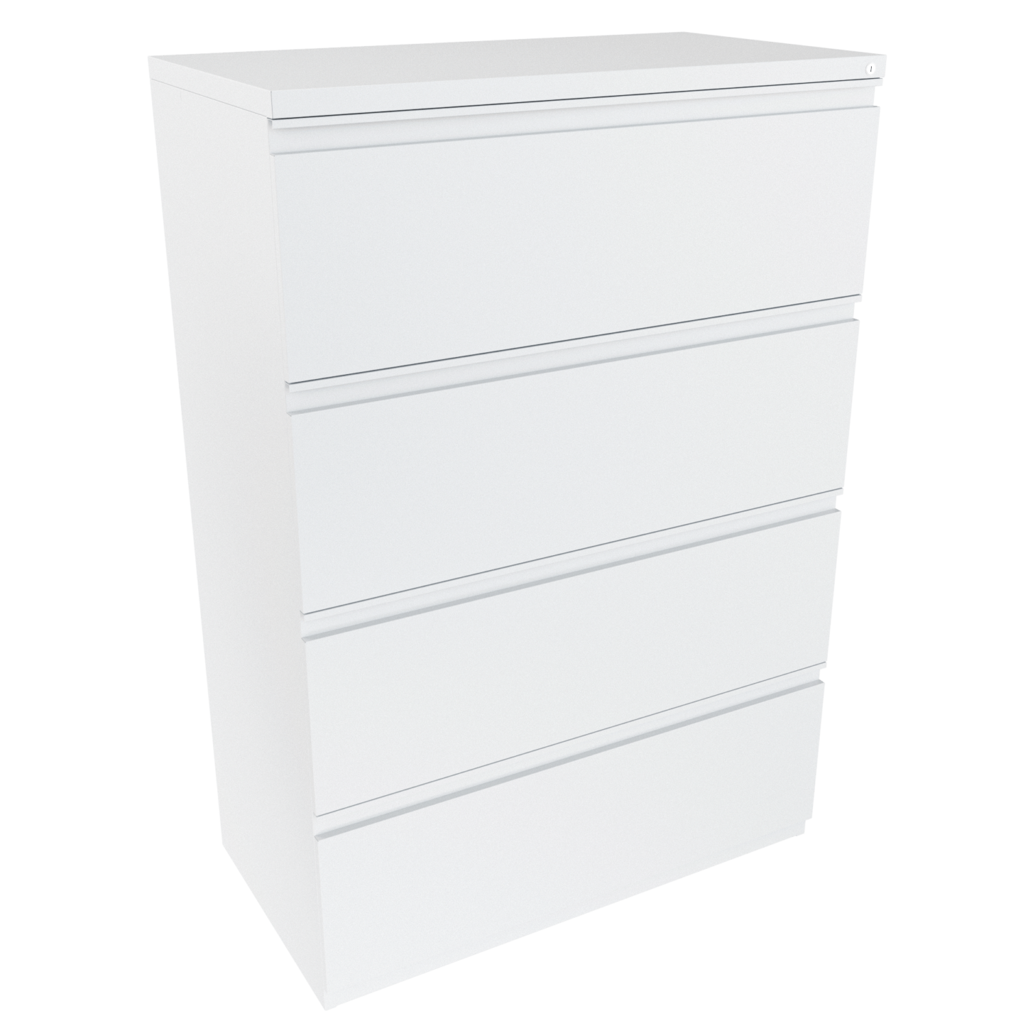 Archivador metalico 4 alturas horizontal – Blanco
