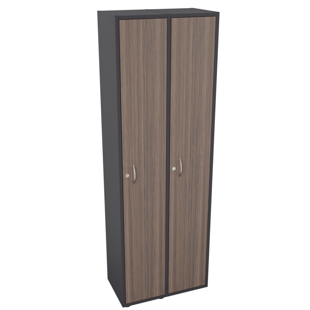 Casillero doble compartimiento frente madera