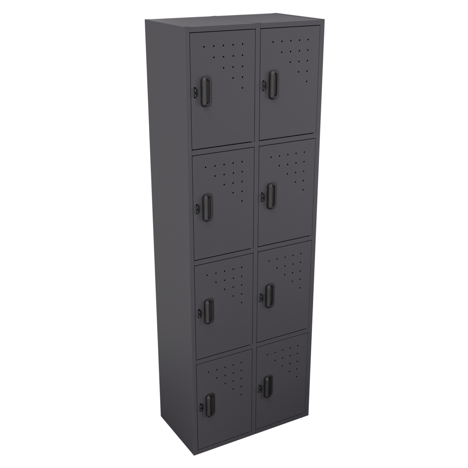 Casillero 4 alturas horizontal 8 espacios – Negro matre