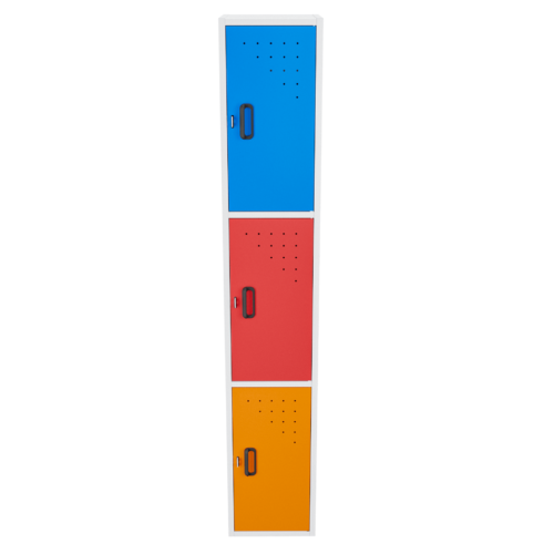 Locker 3 alturas – Blanco V2