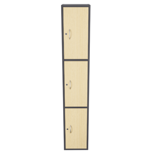 Locker 3 alturas – Negro mate – Alpi V2