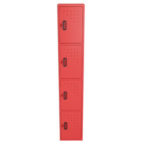 Locker 4 alturas – Rojo Rubi V2