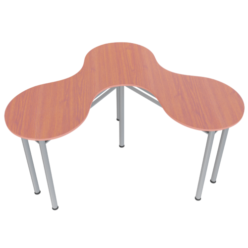 Mesa Modular – cerezo – gris brillante V2