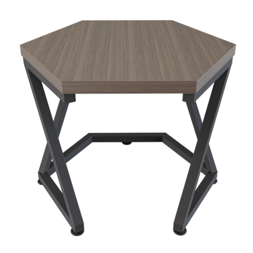 Mesa de centro hexagonal – gey oak, negro mate V2
